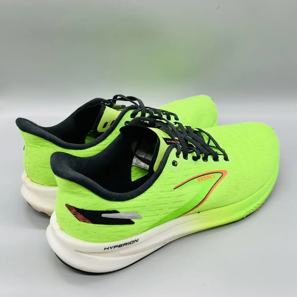 Brooks Shoes Mens 12 Green Mesh Hyperion Road Running Athletic Sneakers Comfort
